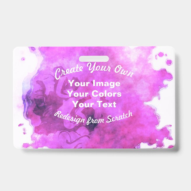 Crachá Crie Seu Próprio Design Personalizado (Frente)