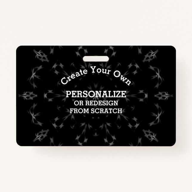 Crachá Crie seu próprio personalizado (Frente)