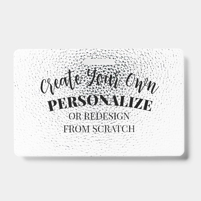 Crachá Crie seu próprio personalizado (Frente)