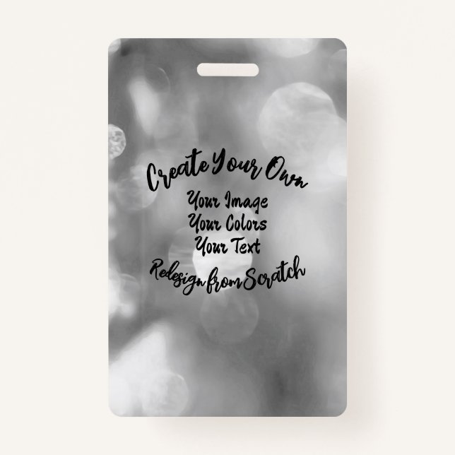 Crachá Crie sua própria cor/Design personalizada (Frente)