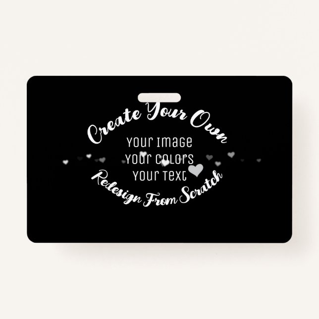 Crachá Crie sua própria imagem personalizada (Frente)