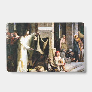 Crachá Cristo Curando os Doentes em Betesda por Carl Bloc