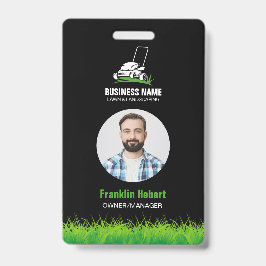 Crachá Cuidados Profissionais com Gramados e Paisagismo P