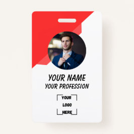 Crachá Custom Employee ID Badge with Photo