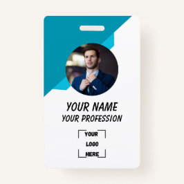 Crachá Custom Employee ID Badge with Photo