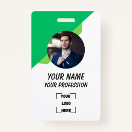 Crachá Custom Employee ID Badge with Photo