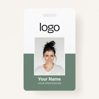 Crachá Custom Employee Photo Name Tag Badges