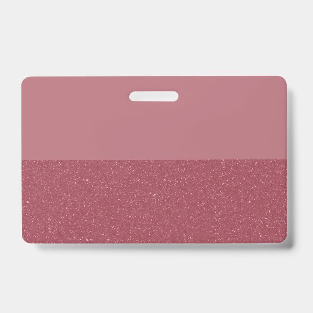 Crachá Custom Glitter Badge – Rose Gold Bottom (Frente)