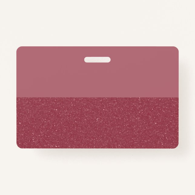 Crachá Custom Glitter Badge – Rose Gold Bottom (Frente)