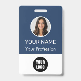 Crachá Custom Name Personalized Employee Company Logo 