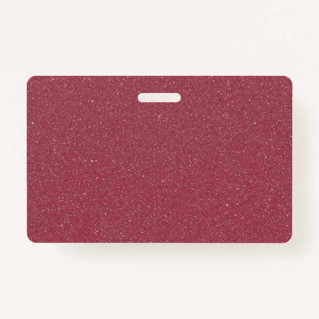 Crachá Customizable Rose Gold Glitter Badge (Frente)