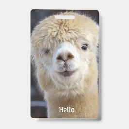 Crachá Cute Alpaca face