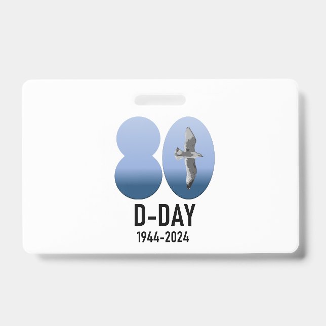 Crachá D-Day 80 - 1944-2024 (Frente)
