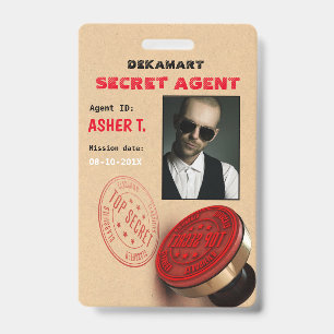 Crachá da Companhia do Agente Secreto do Spy Part