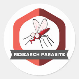 Crachá da etiqueta do parasita da pesquisa