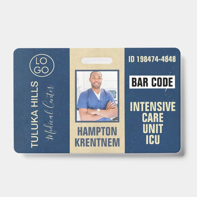 Crachá da Medica Azul Marinho (Frente)