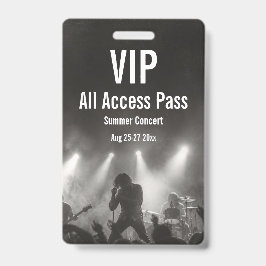 Crachá de Acesso Total Personalizado VIP para Conc