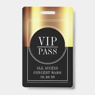 Crachá de Acesso Total Personalizado VIP para Show