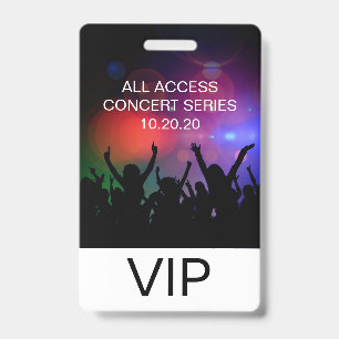 Crachá de Acesso Total VIP para Concerto Personali