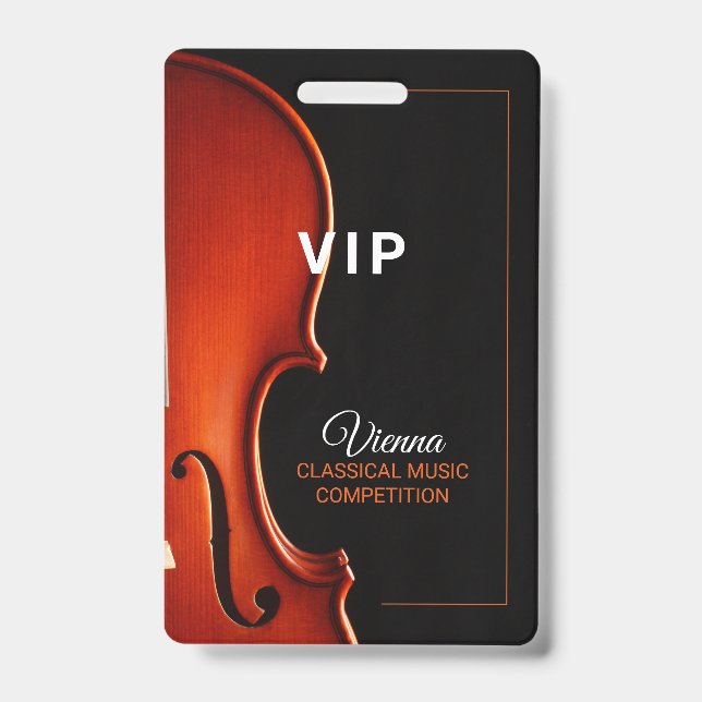 Crachá de Acesso VIP para Evento Clássico de Compe (Front)