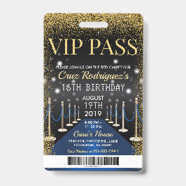 Crachá de aniversário do tapete vermelho Hollywood