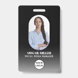 Crachá de Arquivo de Gradiente de Foto de Funcioná