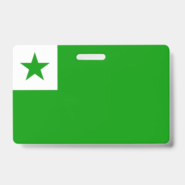 Crachá de bandeira esperanto (Frente)