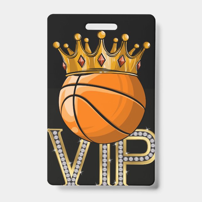 Crachá de Basquete VIP (Front)