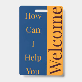 Crachá de boas-vindas