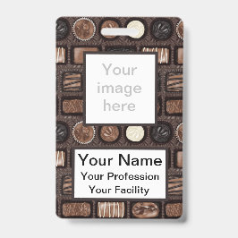 Crachá de Caixa Personalizada de Chocolates
