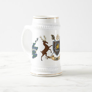 Crachá de Campbell Clan com Caneca de cerveja de C