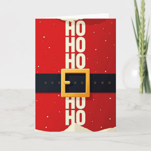 Crachá de Cinto Ho Ho Ho em Cartão