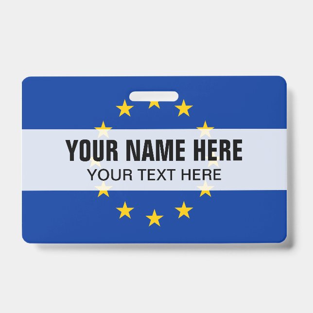 Crachá de clipe de metal personalizado com a bande (Frente)