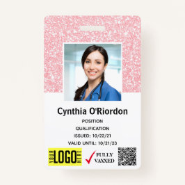 Crachá de Código de Barras QR do Técnico de Fotogr