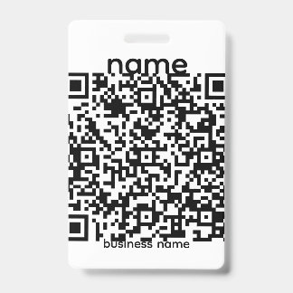 Crachá de Código QR