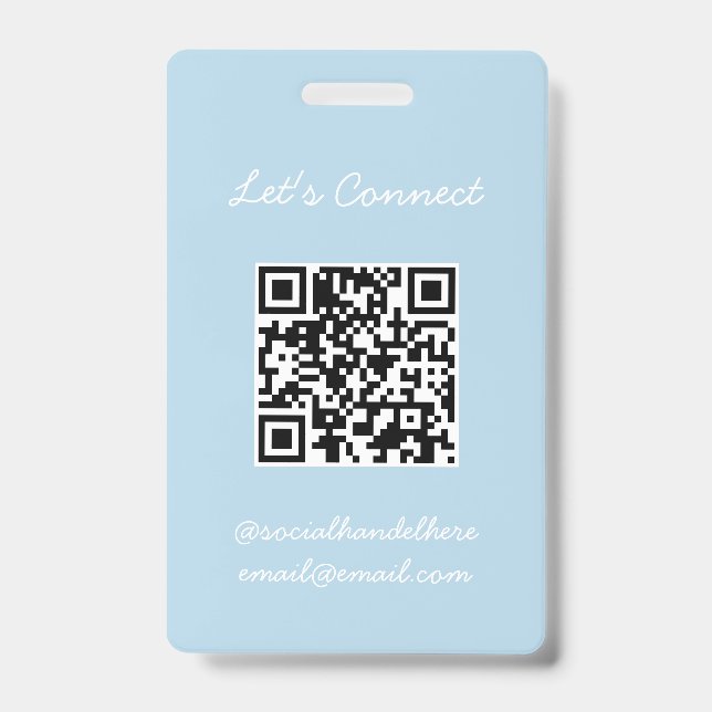 Crachá de Código QR (Frente)