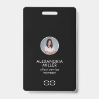 Crachá de Código QR de Funcionário de Empresa Mini