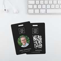 Crachá de Código QR de Funcionário do Funcionarios