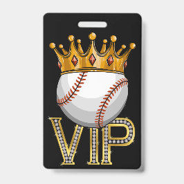 Crachá de Cordão de Beisebol VIP