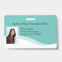 Crachá de Cordão para Foto ID Horizontal Genérico 