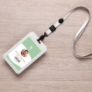 Crachá de Empregados da Empresa Minimalista Modern