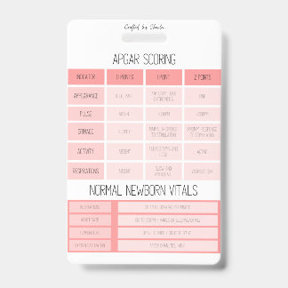 CRACHÁ de Enfermeiro de Referência APGAR e NRP