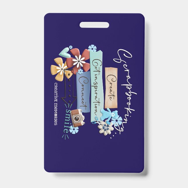 Crachá de Etiqueta de Bagagem Crop & Connect Atlan (Frente)