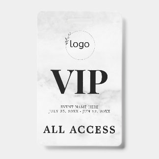 Crachá de Evento de Passagem de Acesso Total VIP P