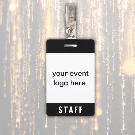 Crachá de evento para equipe
