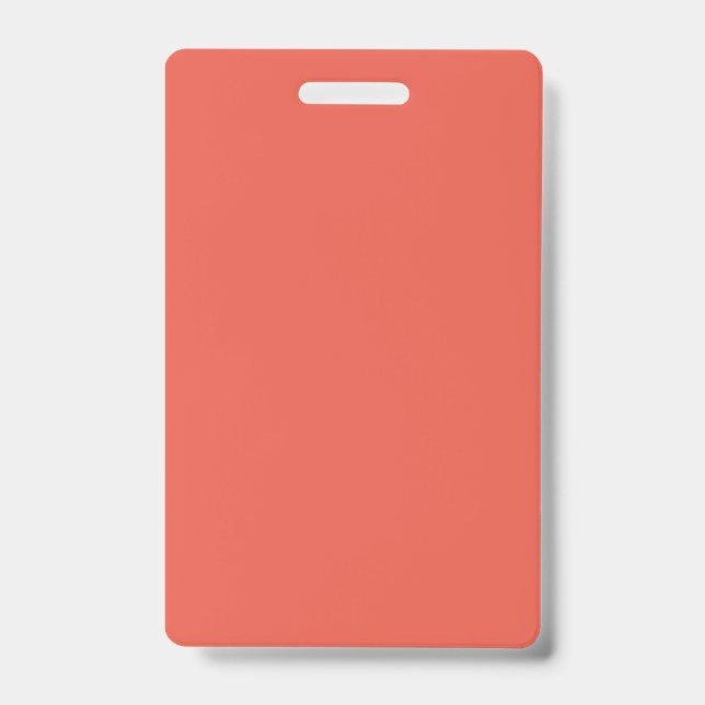Crachá de Evento Vertical Fire Opal – Personalizáv (Frente)
