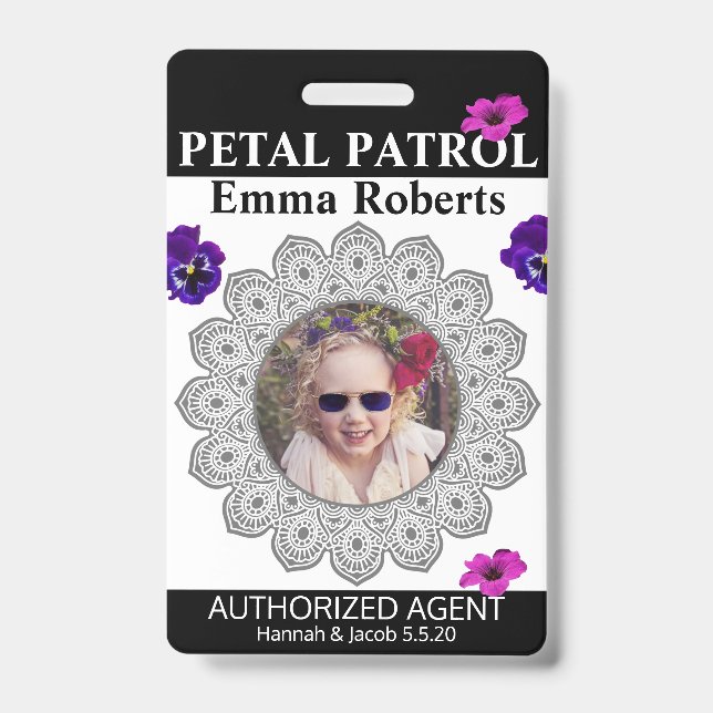 Crachá de Flor da Patrulha Petal (Frente)