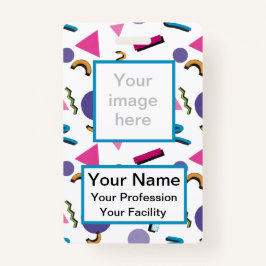 Crachá de Formas Personalizadas 90s