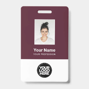 Crachá de Foto de Funcionário Personalizado em Ver
