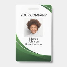 Crachá de foto estilo Onda Verde